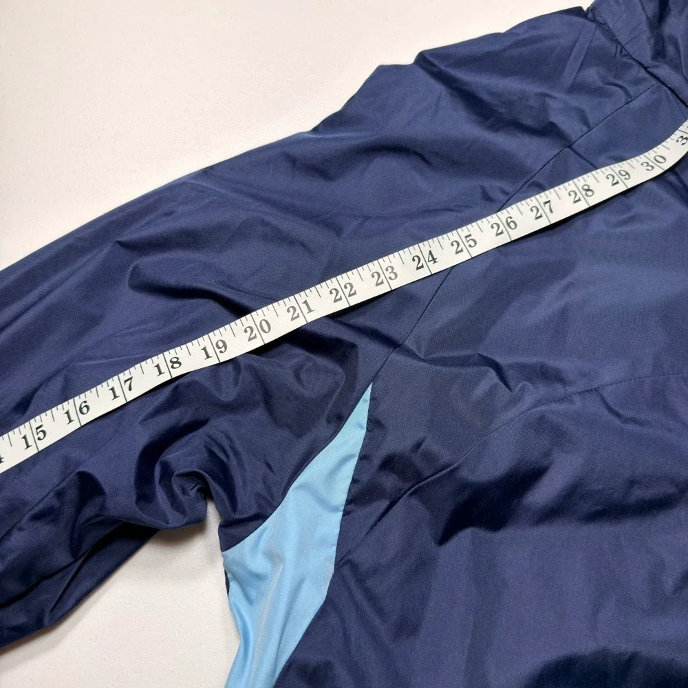 Pro Player UNC Tar Heels Reversible Fleece Windbreaker Jacket Blue Vintage M
